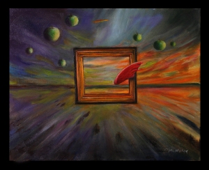 Apples in Sky with Frame